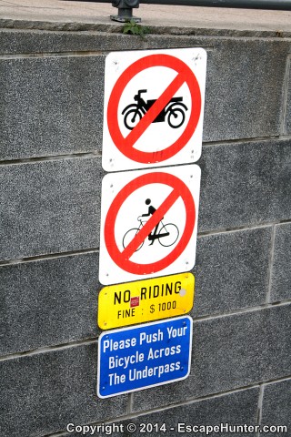 Signs of bikes