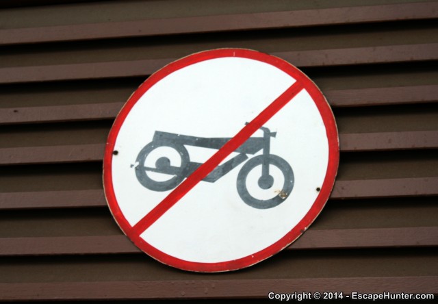 No motorcycling