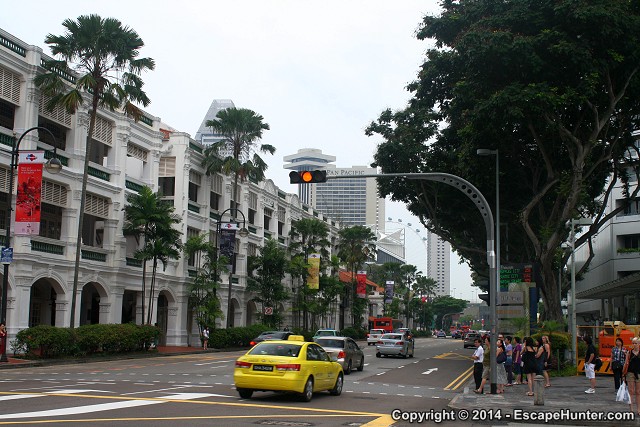 Street in central Singapore