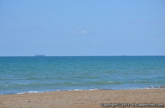 Ships in the distance