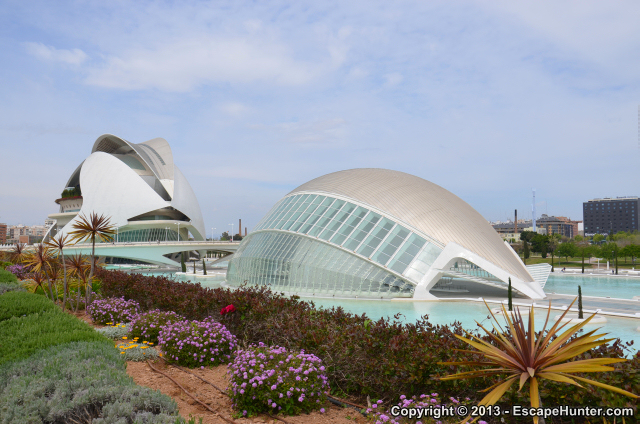 Futuristic buildings in Valencia