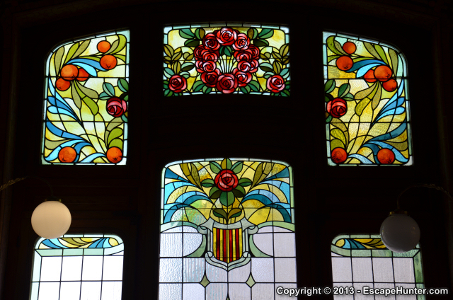 Art Nouveau stained glass windows