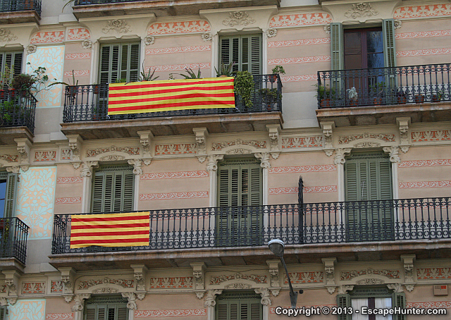 Catalonian flags