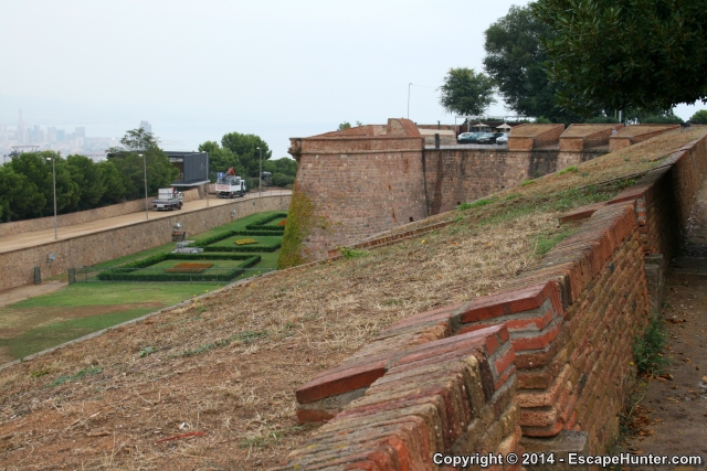 Montjuïc Fortress northern walls