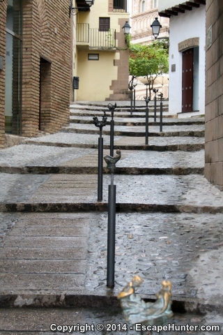 Stepped street in Poble Espanyol