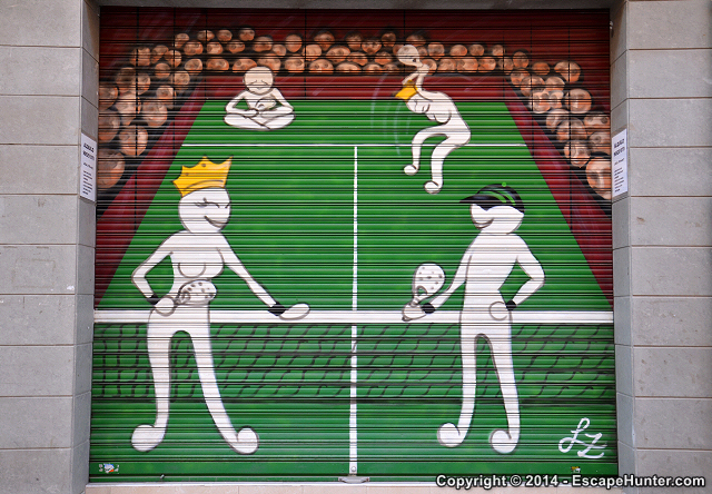 Tennis graffiti