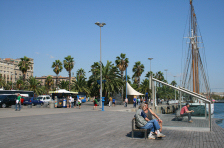 The port area of Barcelona