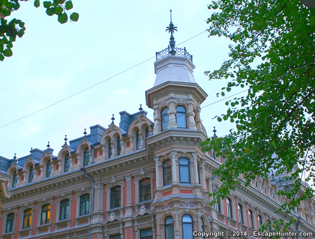 Towery building from closer