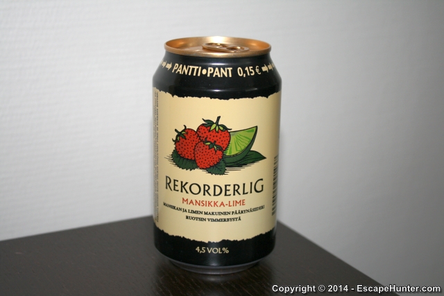 Lime and strawberry drink