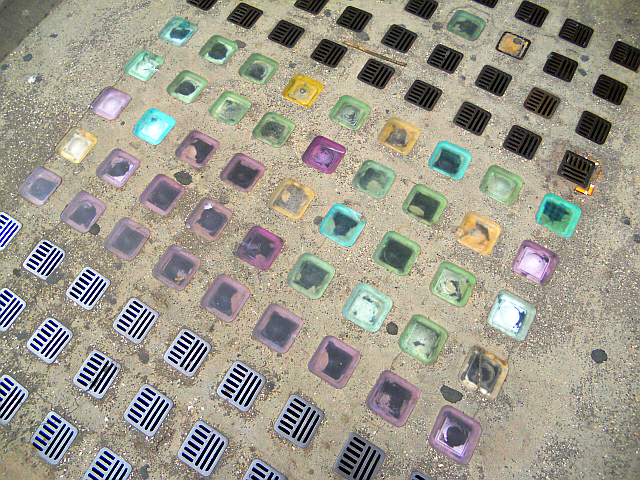 Colourful glass