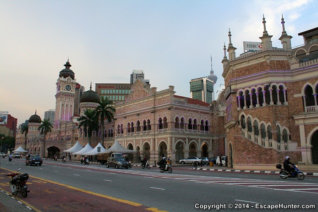 Traffic in front of the Merdeka Square