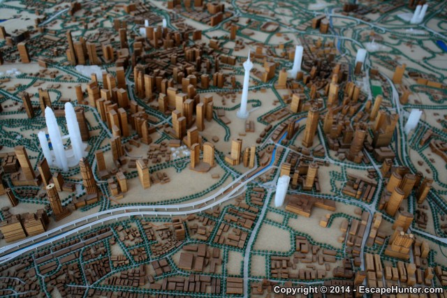 The Petronas Twin towers model