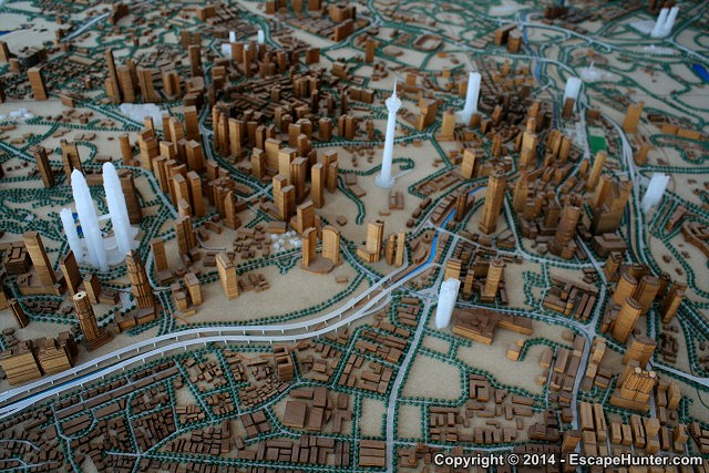 Kuala Lumpur skyscrapers model