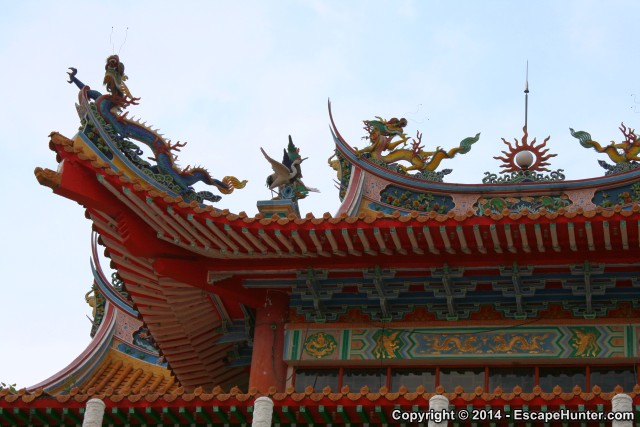 Sculptures on the roof