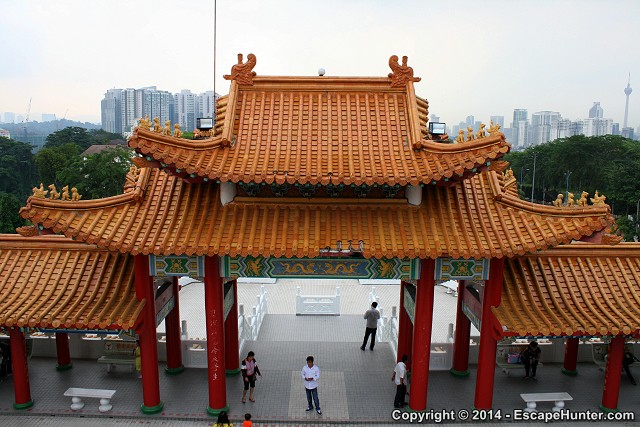 The temple's entrance