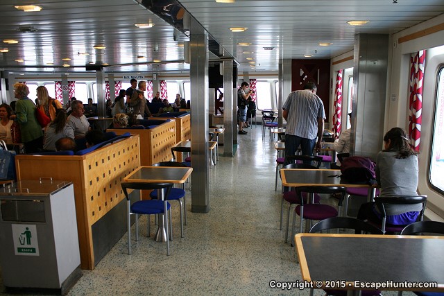 Aboard the ferry