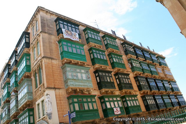 Green Maltese balconies