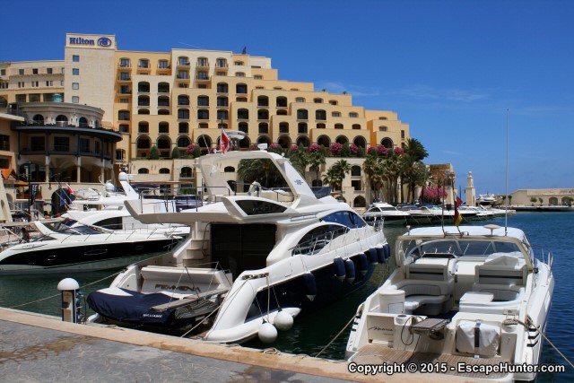 Yachts in the marina