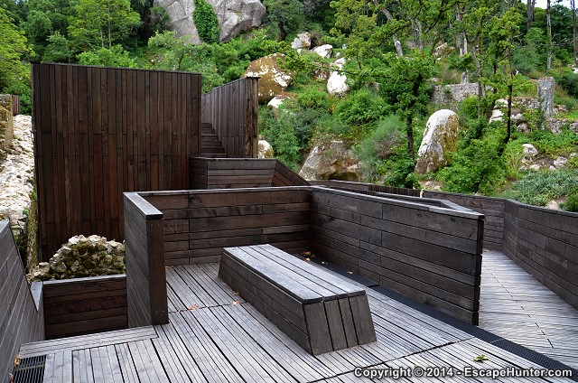 Top of the wooden building