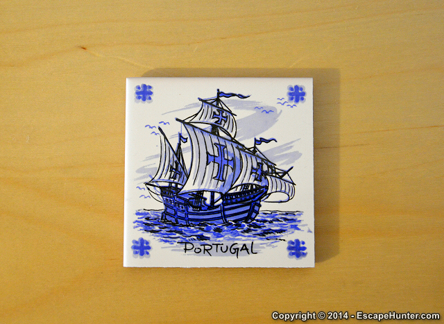 Souvenir ceramic tile