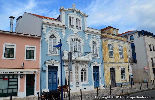 Colourful street in Aveiro
