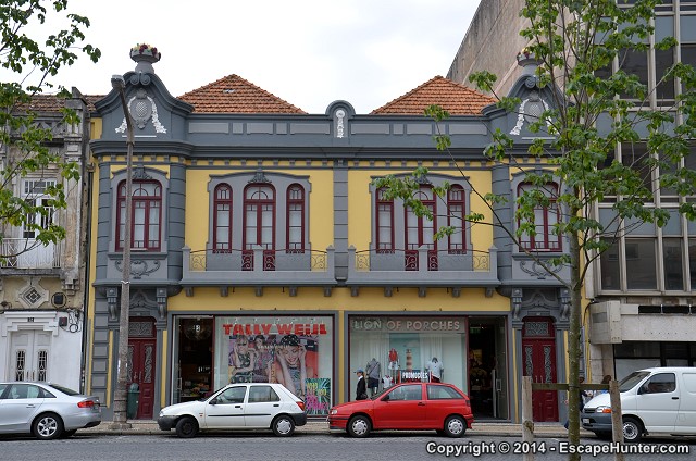 Typically Portuguese building in Aveiro
