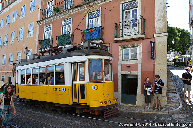 Tram in Alfama