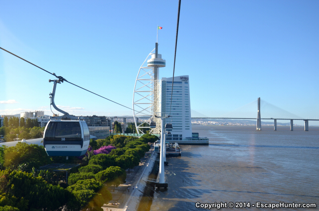 Hovering in a cable car