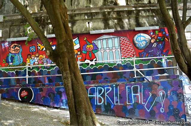 Street art on the slope