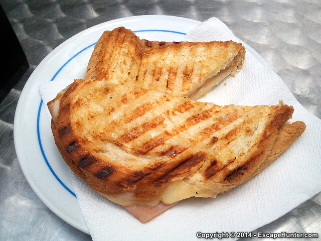 Ham and cheese toast