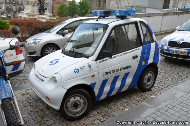 Reva electric car rear view
