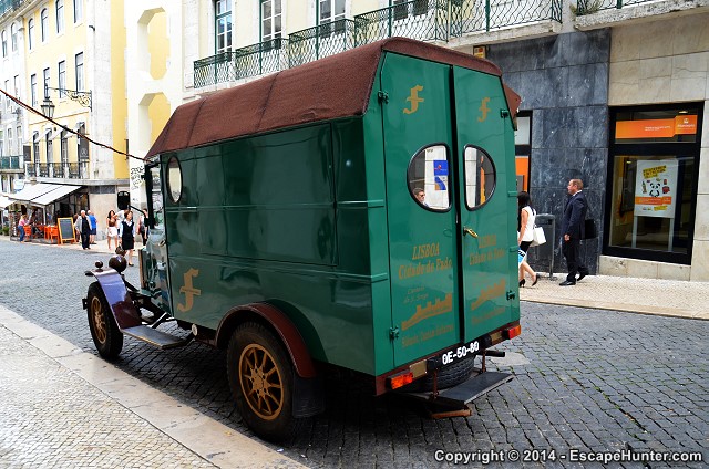 Rear of vintage replica truck