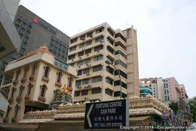 Bras Basah with Krishna temple