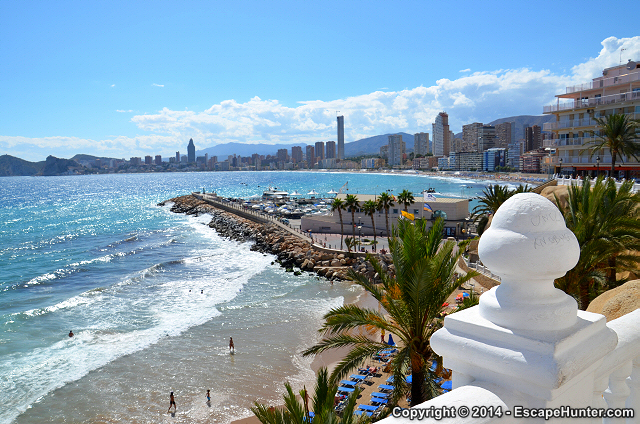 View towards Poniente Beach