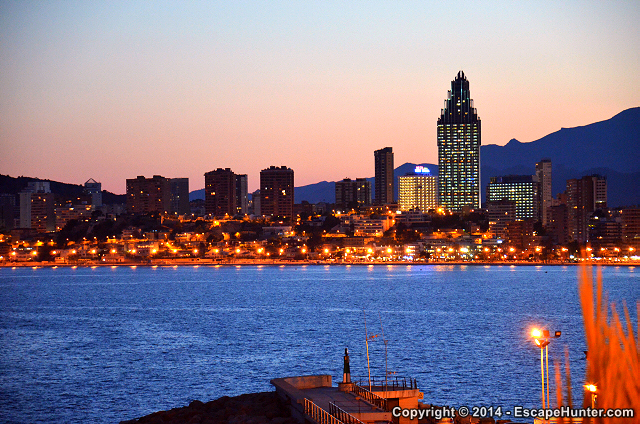 Benidorm during the late hours
