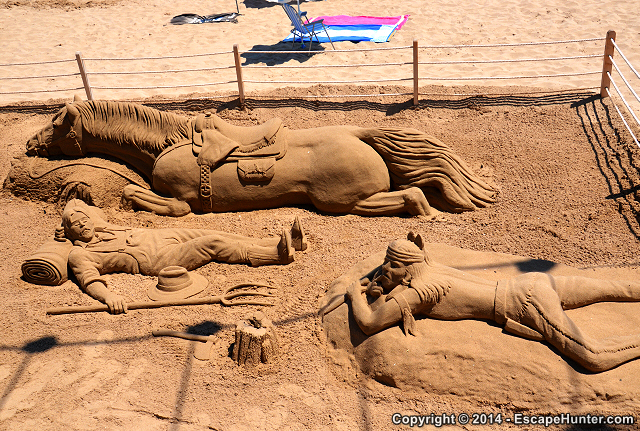Benidorm sand art