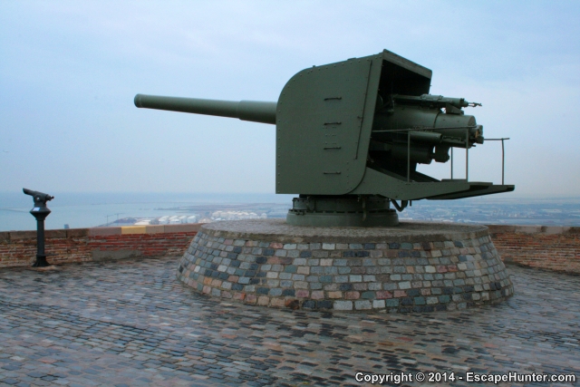 Coastal gun in Barcelona
