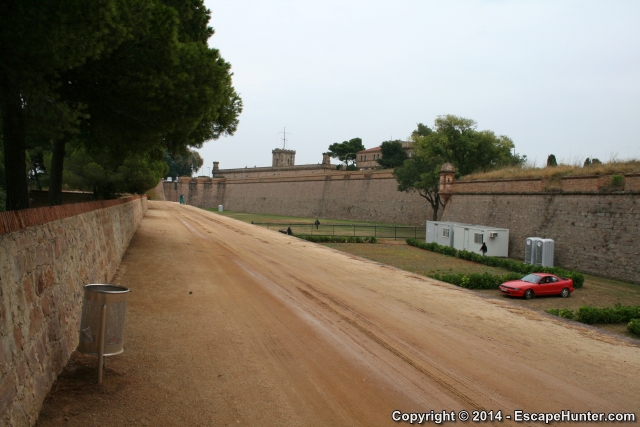 Fortress walls near moat