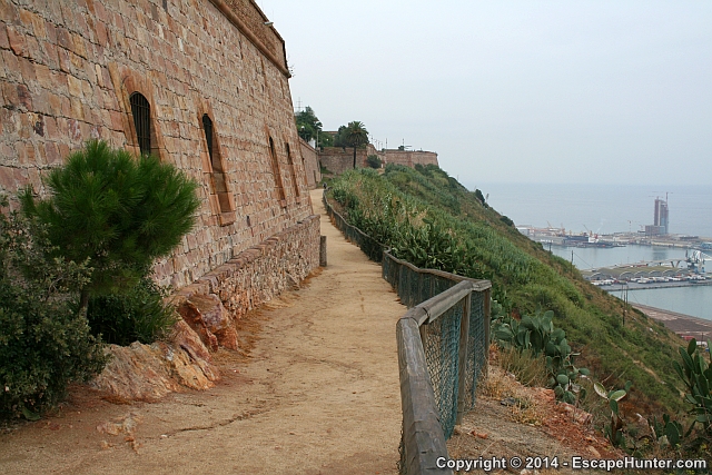 Montjuïc edge towards the sea