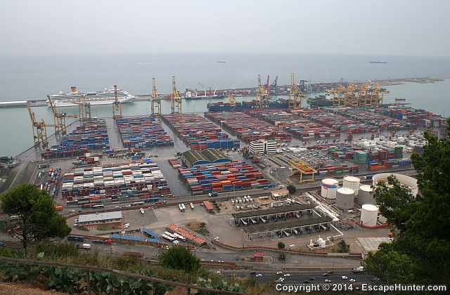 Barcelona cargo port