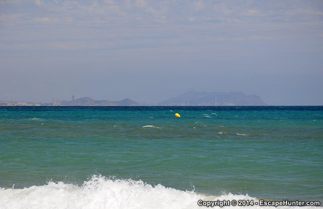 Benidorm in the distance