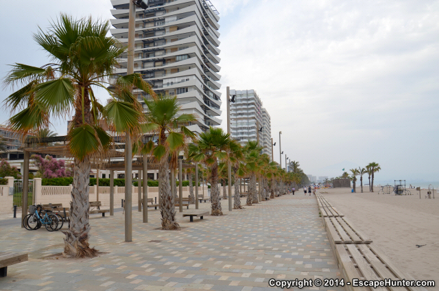 Cabo de Las Huertas apartment buildings