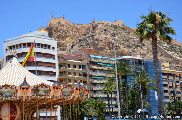 Monte Benacantil in Central Alicante