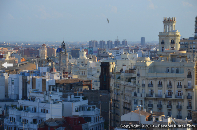 Valencia in the evening