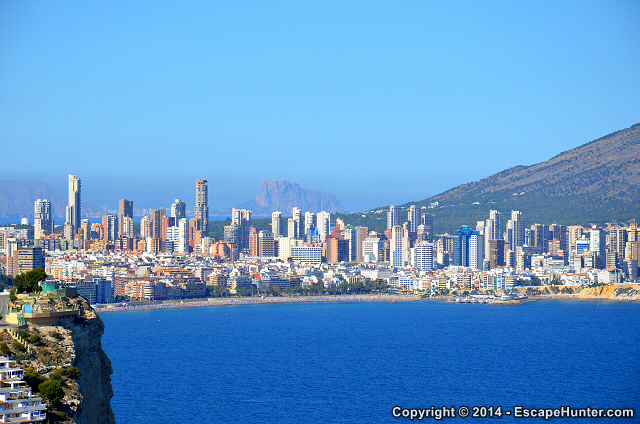 Calpe's cliff in the background