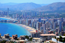 View of Benidorm's skyline