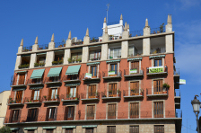 Red building in the Old Town