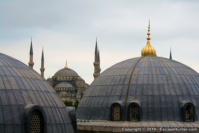 View towards the Blue Mosque