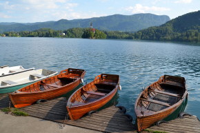 Boats on Lake Bled
